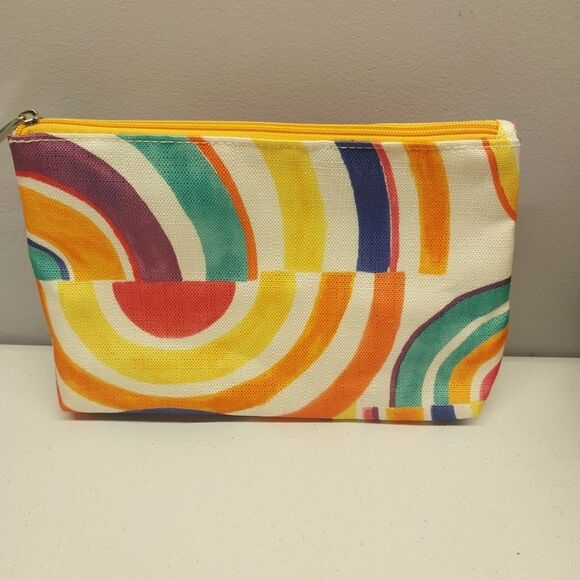 Clinique Makeup Cosmetics Bags Lot Of 3 Marimekko Jonathan Adler Colorful Travel - Picture 2 of 6